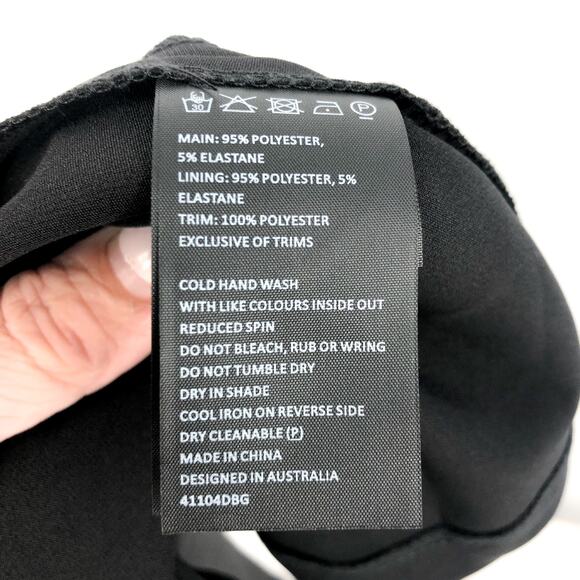 BARDOT JUNIOR Girl's Isla Cold Shoulder Dress Size 16 Black Back Zipper NWT - Picture 9 of 9